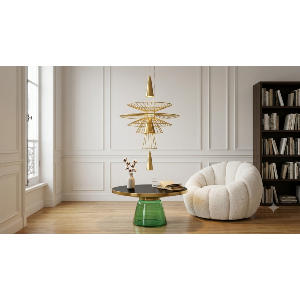 Lampa wisząca SUSSO S złota 40 cm Step Into Design